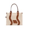 THE WAVY CANVAS LARGE TOTE BAG